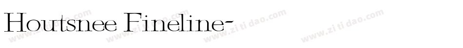 Houtsnee Fineline字体转换